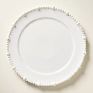 NEW Set of 4 Perla Stoneware Dinner Plates - Ivory by Anthropologie